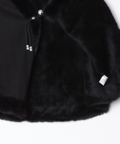 gossip!ロサンゼルス ポンチョ 「Y2Kガーリー」レトロファー付き