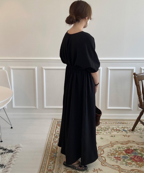 「LAUIR」 半袖ワンピース LARGE アイボリー レディース_画像3