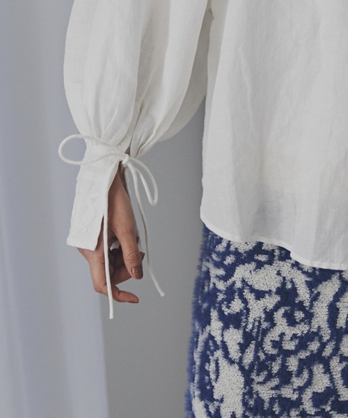 「ROSE BUD」 長袖ブラウス FREE イエロー レディース_画像2