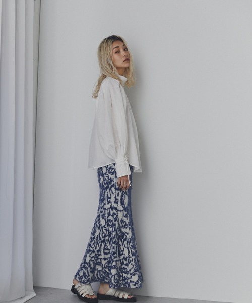 「ROSE BUD」 長袖ブラウス FREE イエロー レディース_画像6