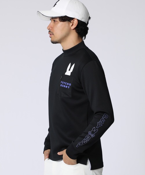 Psycho Bunny（サイコバニー） tシャツ 「GOLF」アームロゴ ポケット