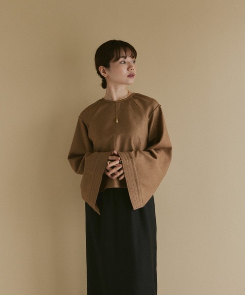 「moi tytto」 長袖ブラウス FREE ブラウン レディース_画像4