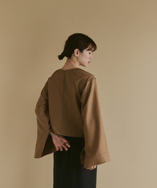 「moi tytto」 長袖ブラウス FREE ブラウン レディース_画像9