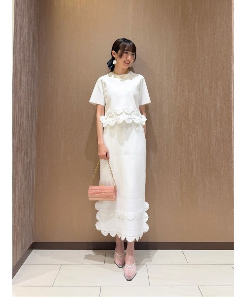 【美品】LOULOU WILLOUGHBY　レーシーパフプルオーバー　ニット LOULOU WILLOUGHBY（ルルウィルビー） ニット セーター 「LOULOU