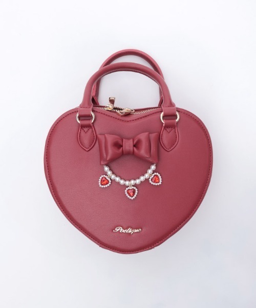 axes femme POETIQUE ショルダーバッグ バッグ チャーム使いハート