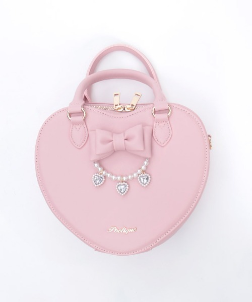 axes femme POETIQUE ショルダーバッグ バッグ チャーム使いハート