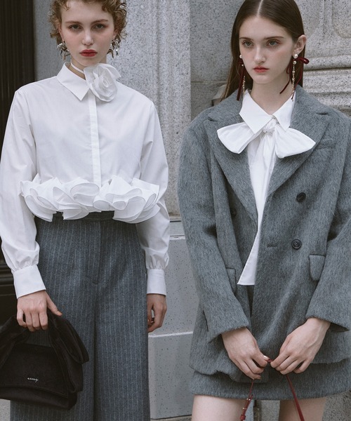 EIMY ISTOIRE（エイミーイストワール） テーラードジャケット F グレー