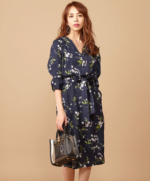 「Roomy's」 長袖ワンピース FREE ピンク レディース_画像8