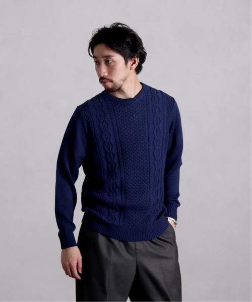 「EDIFICE」 長袖ニット SMALL ベージュ メンズ_画像3