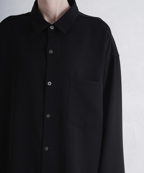 「CALLNE」 長袖シャツ M ブラック メンズ_画像2