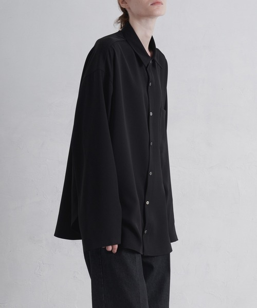 「CALLNE」 長袖シャツ M ブラック メンズ_画像4