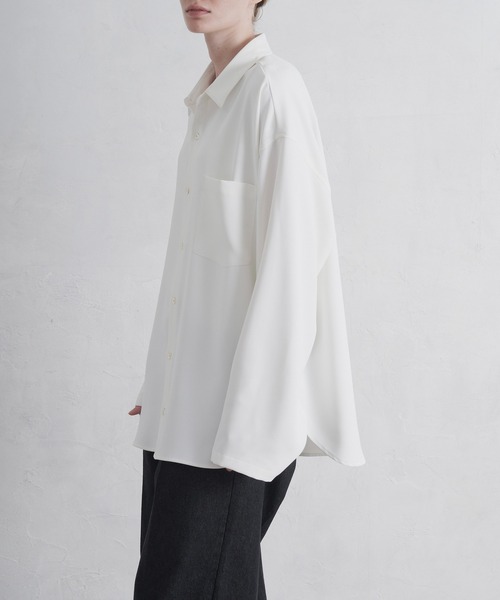 「CALLNE」 長袖シャツ M ブラック メンズ_画像6