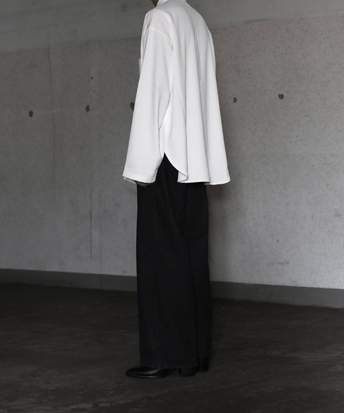 「CALLNE」 長袖シャツ M ブラック メンズ_画像8