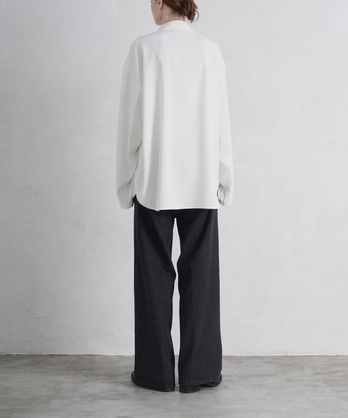 「CALLNE」 長袖シャツ M ブラック メンズ_画像9