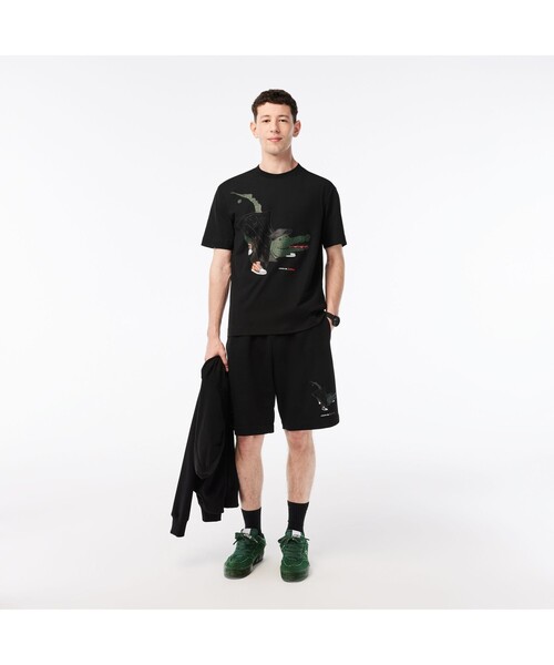 LACOSTE（ラコステ） 半袖Tシャツ 2 ブラック メンズ : ZOZOTOWN Yahoo