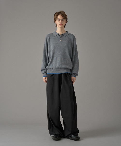 【特価】High Gauge Knit Oversized L/S Polo High Gauge Knit Oversized L/S Polo – Graphpaper