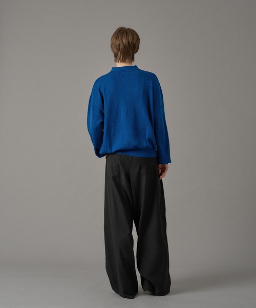 ONCILY（オンシェリー） ポロシャツ SILVER BUTTON HIGH GAUGE KNIT
