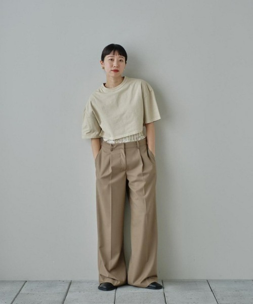 「TODAYFUL」 半袖Tシャツ FREE グレー レディース_画像6