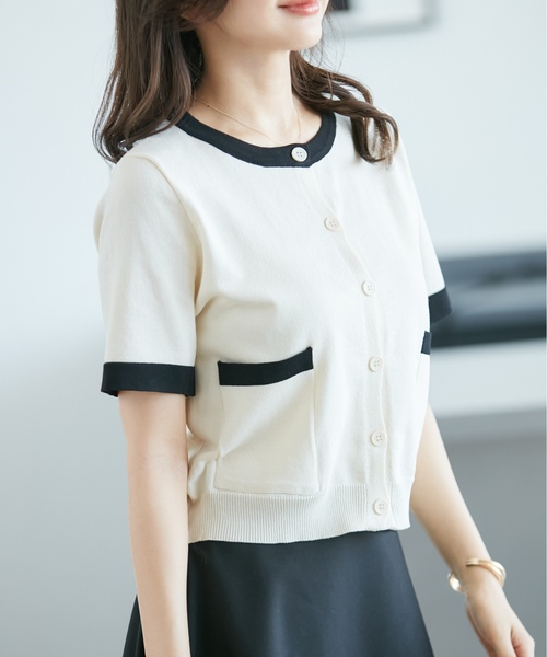 「visage」 ニットカーディガン FREE ブラック レディース_画像5