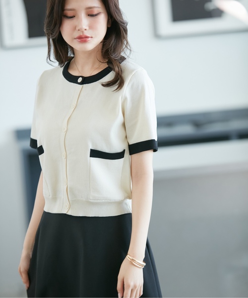 「visage」 ニットカーディガン FREE ブラック レディース_画像7