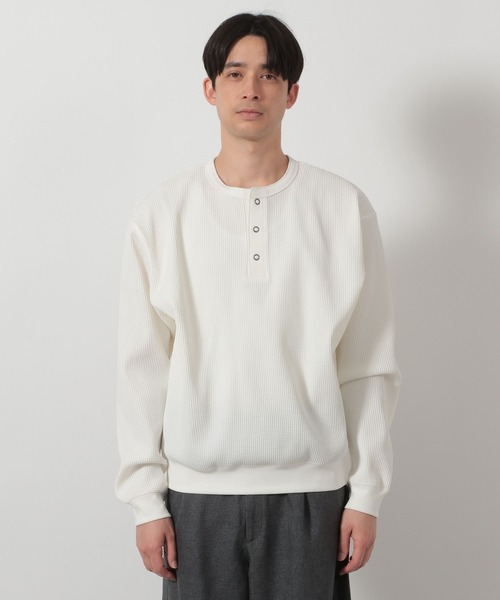 LAKOLE（ラコレ） tシャツ リングドットヘンリー長袖T / 639476 メンズ