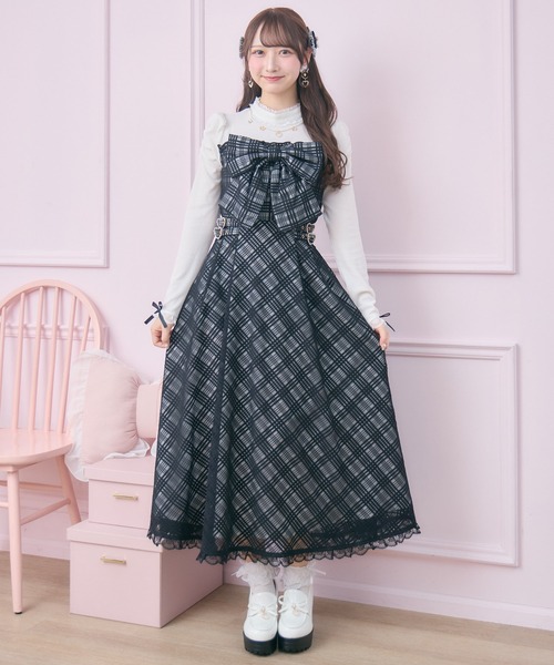 ROJITA（ロジータ） ワンピース ビッグリボン長袖ロングワンピース