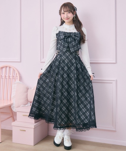 ROJITA（ロジータ） ワンピース ビッグリボン長袖ロングワンピース