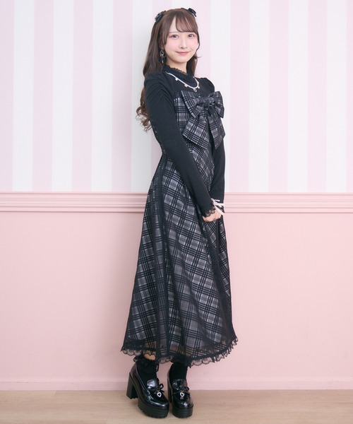ROJITA（ロジータ） ワンピース ビッグリボン長袖ロングワンピース