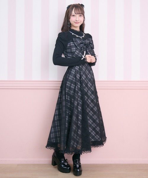 ROJITA（ロジータ） ワンピース ビッグリボン長袖ロングワンピース
