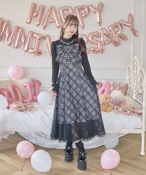 ROJITA（ロジータ） ワンピース ビッグリボン長袖ロングワンピース