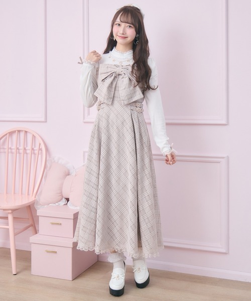ROJITA（ロジータ） ワンピース ビッグリボン長袖ロングワンピース