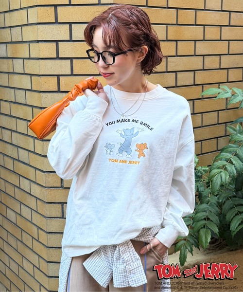 DOUBLE NAME（ダブルネーム） tシャツ 「TOM AND JERRY」 ワッペン刺繍