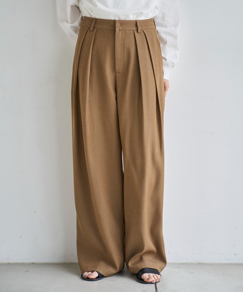 「meilmada」 スラックス MEDIUM アイボリー レディース_画像6