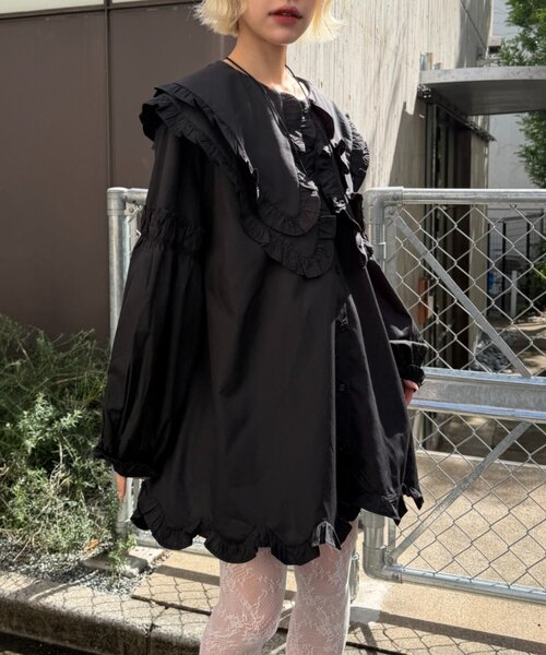 w closet（ダブルクローゼット） ワンピース Amふりふりミニワンピ
