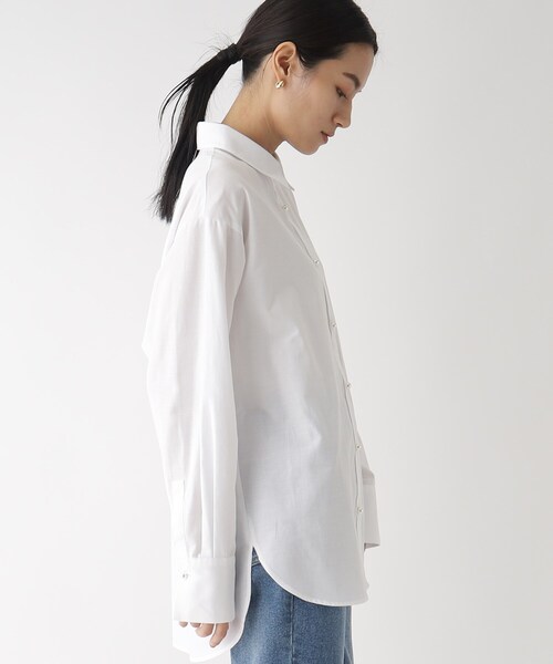 「OPAQUE.CLIP」 長袖シャツ 38 ブルー レディース_画像2