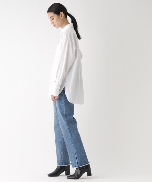 「OPAQUE.CLIP」 長袖シャツ 38 ブルー レディース_画像4