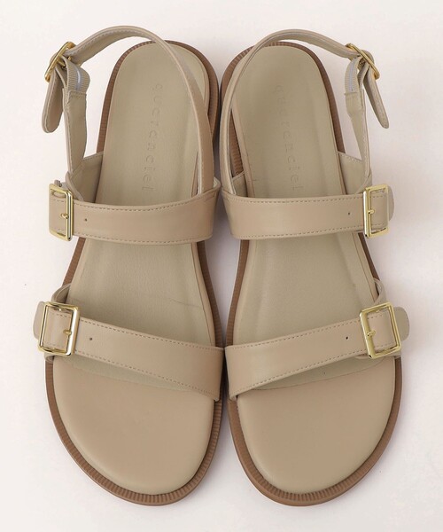 quaranciel サンダル quaranciel: 2ストラップ ベルト サンダル