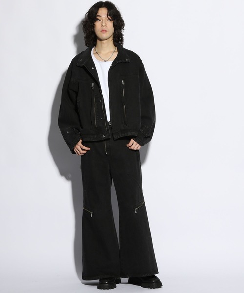 HARE」 デニムジャケット FREE ブラック メンズ Wrangler×HARE SET UP 