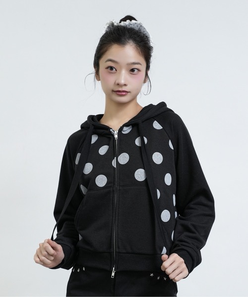 美品 FCMM ドット ジップ フーディジャケット FCMM パーカー 「日本限定」DOT PRINT HOODIE / ドットプリント