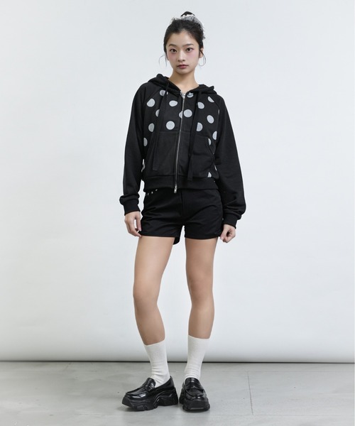 美品 FCMM ドット ジップ フーディジャケット FCMM パーカー 「日本限定」DOT PRINT HOODIE / ドットプリント