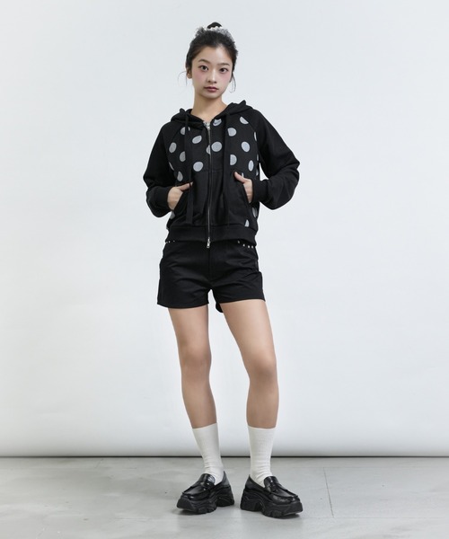 美品 FCMM ドット ジップ フーディジャケット FCMM パーカー 「日本限定」DOT PRINT HOODIE / ドットプリント