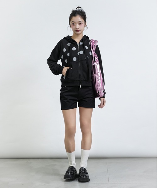 美品 FCMM ドット ジップ フーディジャケット FCMM パーカー 「日本限定」DOT PRINT HOODIE / ドットプリント