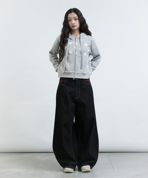 美品 FCMM ドット ジップ フーディジャケット FCMM パーカー 「日本限定」DOT PRINT HOODIE / ドットプリント