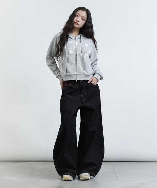 美品 FCMM ドット ジップ フーディジャケット FCMM パーカー 「日本限定」DOT PRINT HOODIE / ドットプリント