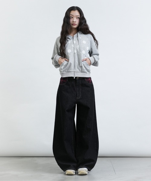 美品 FCMM ドット ジップ フーディジャケット FCMM パーカー 「日本限定」DOT PRINT HOODIE / ドットプリント