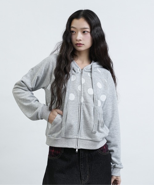 美品 FCMM ドット ジップ フーディジャケット FCMM パーカー 「日本限定」DOT PRINT HOODIE / ドットプリント