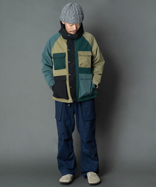 「gym master」 マウンテンパーカー LARGE ベージュ メンズ_画像8
