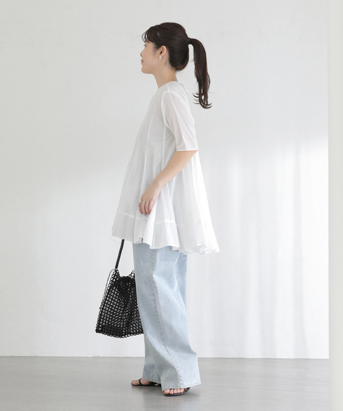 La TOTALITE（ラ トータリテ） ブラウス シャツ 「洗える」コットン