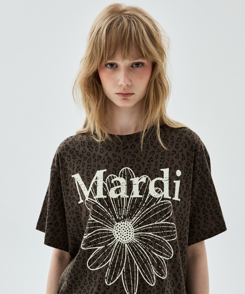 Mardi Mercredi（マルディメクルディ） tシャツ TSHIRT LEOPARD
