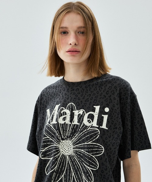 Mardi Mercredi（マルディメクルディ） tシャツ TSHIRT LEOPARD